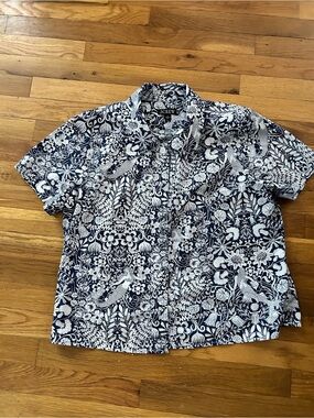 JCREW-LN BN Condition Cool JCREW Mermaid Top-GREAT print!